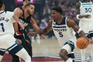 Anthony Edwards leaves Sunday’s game with hamstring tightness