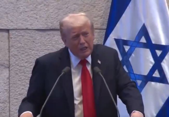 Trump receives standing ovation in Israeli Parliament