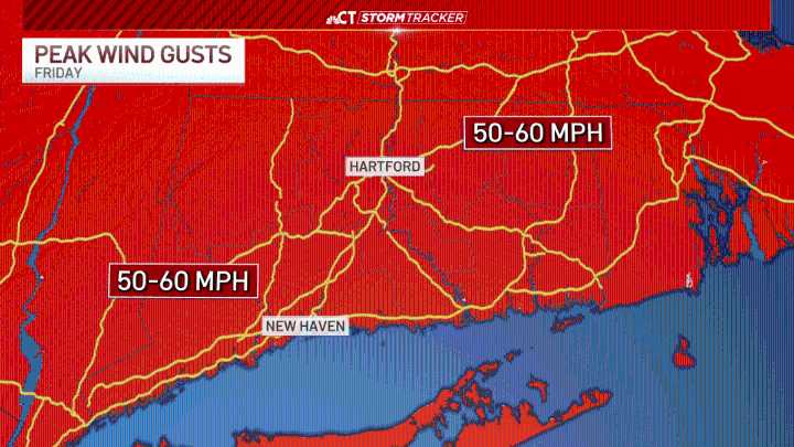 Strong winds expected through Halloween in Connecticut