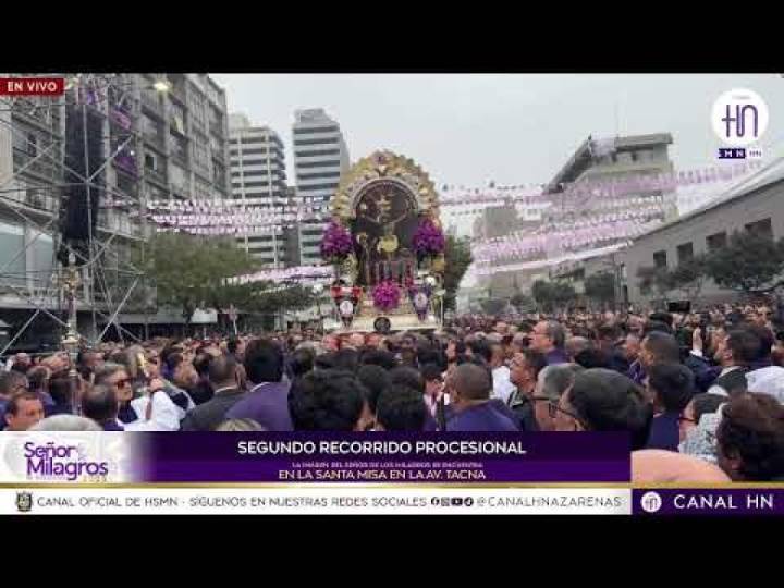 Señor de los Milagros EN VIVO: Sigue el segundo recorrido del Cristo Moreno