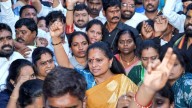 Telangana Jagruti president Kavitha calls for cancellation of TGPSC Group 1 exams