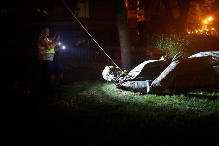 DC Confederate statue toppled by BLM activists restored to capital