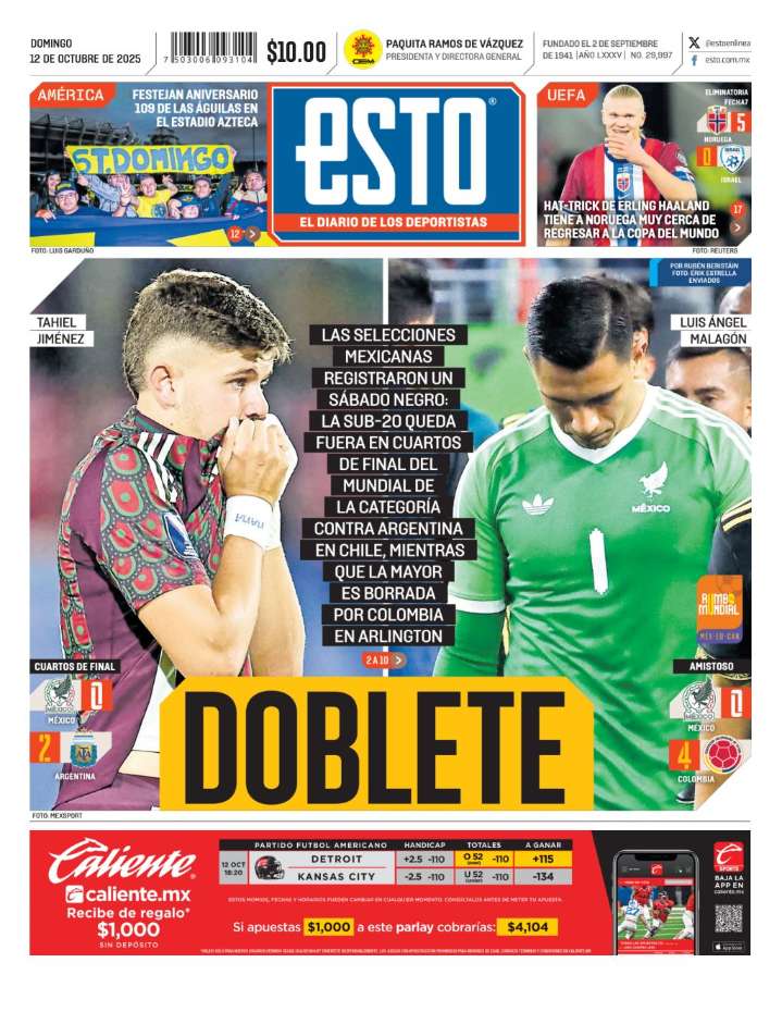La portada 12 de octubre del 2025