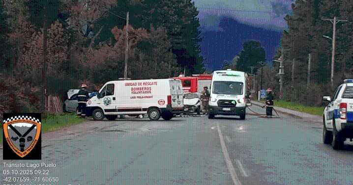 Murió una persona en un accidente en Lago Puelo: fue sobre la Ruta 16, hay al menos tres heridos