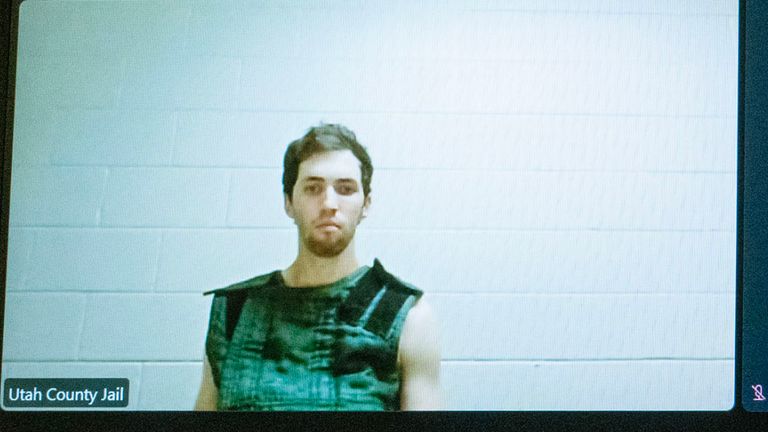 Man accused of killing Charlie Kirk can avoid wearing prison uniform in court but must be restrained