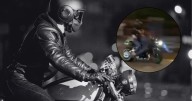 Una joven distraída con su celular fue embestida por una moto a alta velocidad durante una carrera ilegal