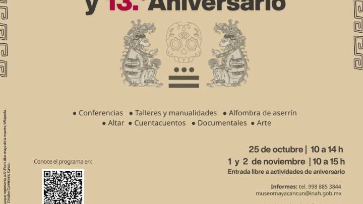 Museo Maya de Cancún celebra Janal Pixán y aniversario con talleres y cuentacuentos