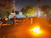 Karachi University students torch tyres, demand arrests after campus violence