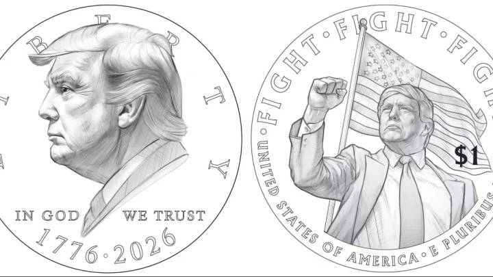EE UU quiere lanzar una moneda para conmemorar el 250 aniversario del país con Trump como protagonista, aunque no es legal