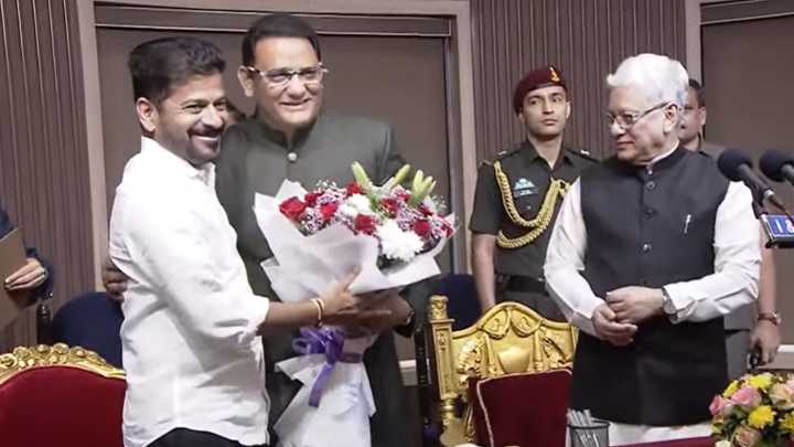 Azharuddin sworn in as Minister in Telangana Cabinet