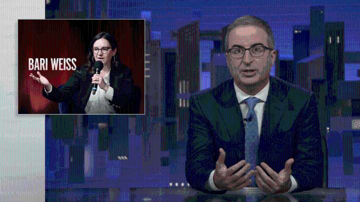 John Oliver On Why Bari Weiss Taking Over CBS News Is "Alarming"