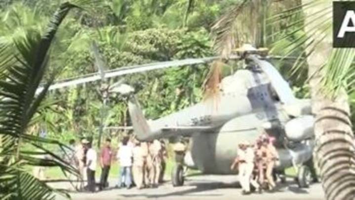 Kerala helipad tarmac sinks as chopper carrying President Droupadi Murmu lands