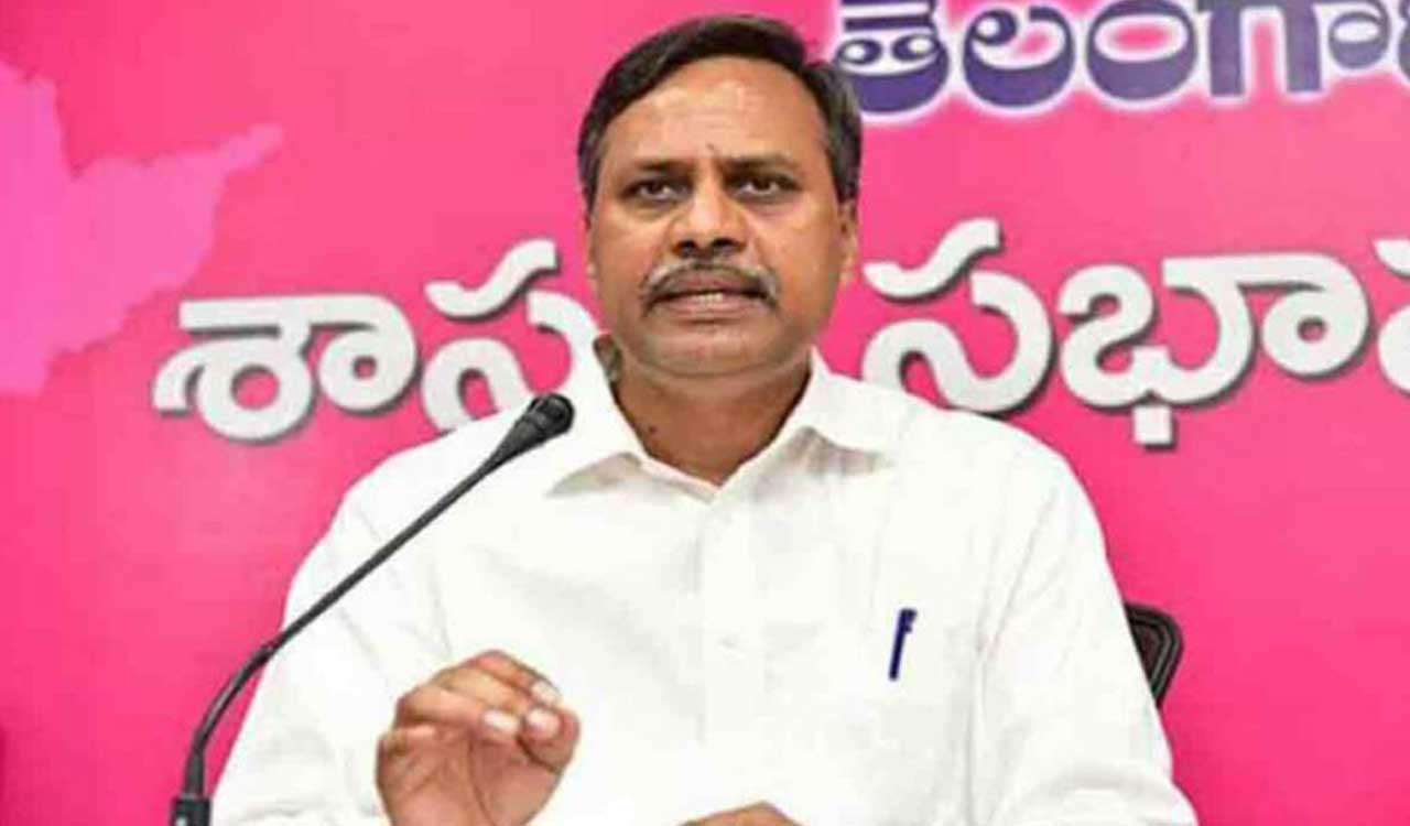 BRS slams Congress for ignoring farmers hit by Cyclone Montha