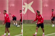 VIDEO. Alexis Sánchez contagia su buen humor en Sevilla: el divertido momento que protagonizó en plena práctica