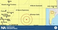 Sismo de magnitud 5,8 se registró en la zona central de Santiago del Estero