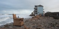 PHOTOS: Massive debris piles along Outer Banks after 9 homes crumble from rough surf