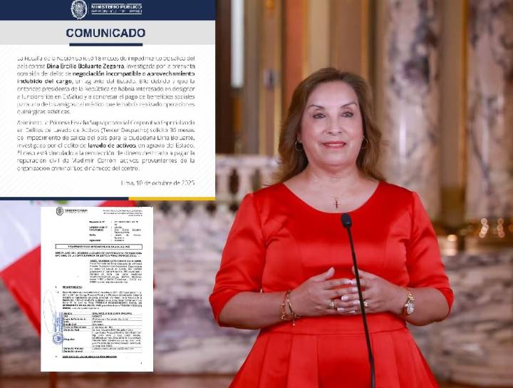 Dina Boluarte enfrenta dos solicitudes de impedimento de salida del país
