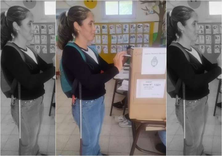 "Qué involución": la crítica de una ciclista no vidente a la falta de braille en las elecciones