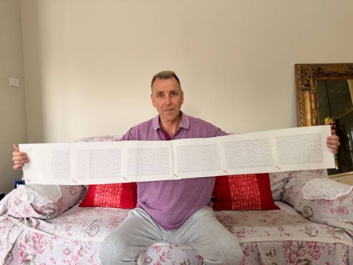 This man could tell you his name, but it’d take roughly 20 minutes