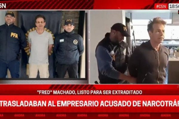 Foto y video: las imágenes que muestran la detención de Fred Machado