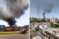 Se incendió una chatarrería en Lastenia y el humo se vio en todo el Gran San Miguel de Tucumán