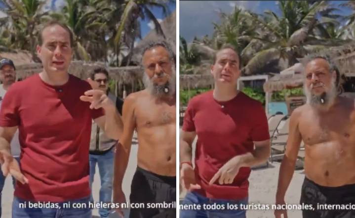 Alcalde de Tulum invita a visitar las playas... prohíbe sombrillas, comida y bebidas