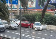 Retenciones en la GC-1 dirección Las Palmas de Gran Canaria debido a un accidente múltiple