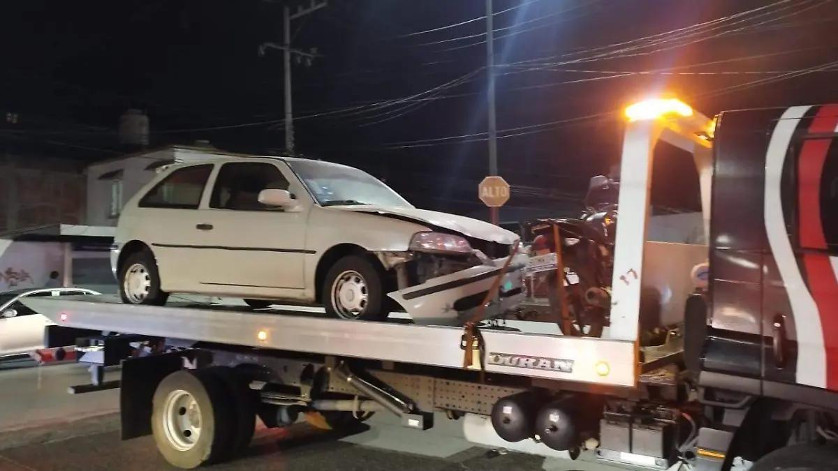 El accidente vial en la calle Comunicación Norte dejó a una persona lesionada