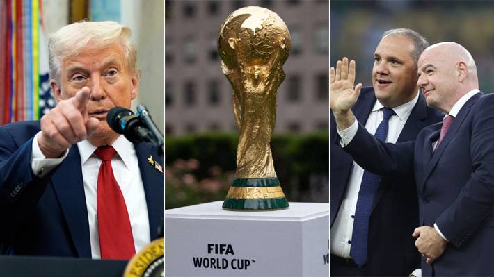 "El fútbol les supera": El duro cruce entre la FIFA y Donald Trump por el Mundial del 2026 El ente rector del fútbol mundial salió al paso de unos dichos del presidente estadounidense.