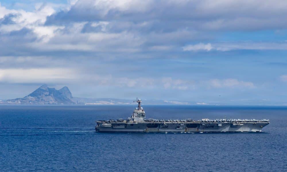 Portaaviones Gerald Ford ya se dirige al Caribe y podría llegar en una semana al Caribe