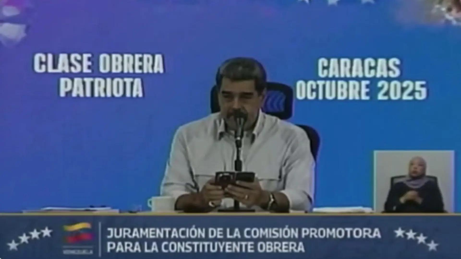 El 'espanglish' de Nicolás Maduro para evitar una guerra entre Venezuela y Estados Unidos: "Not war"