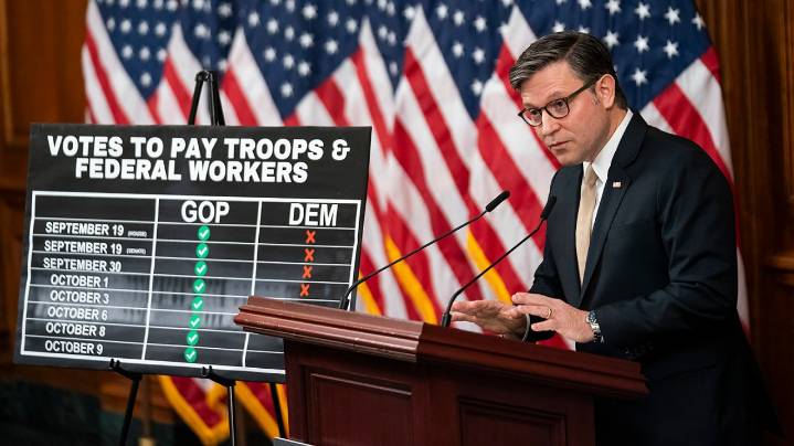 Speaker Mike Johnson embraces Freedom Caucus tactics in shutdown fight