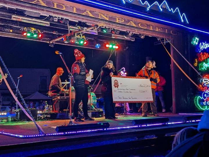 Festive Holiday Train Brings Live Music & Helps Families in NY