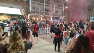 Una noche de pasión Rojinegra: banderazo de la hinchada de Patronato