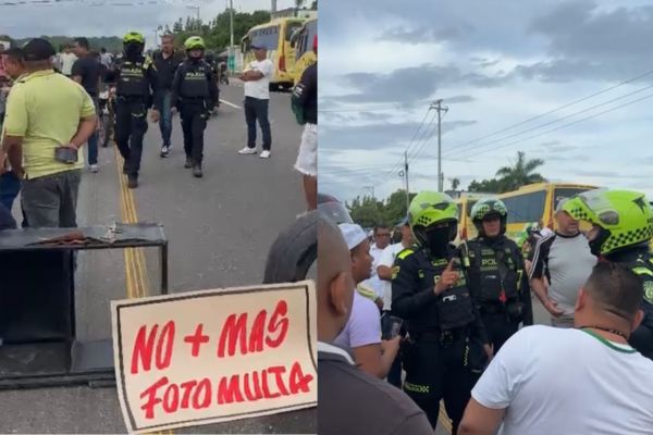 Bloqueos en la Troncal del Caribe por inconformidad con las fotomultas