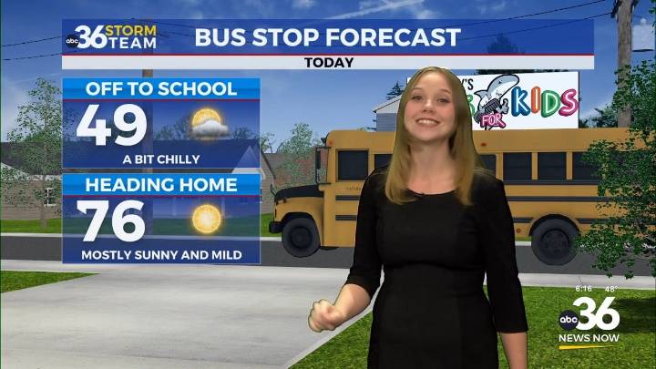 Fall-like and tranquil weather through the work week