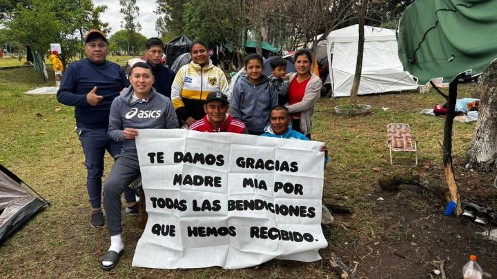 Lleva 25 años caminando junto a la Virgen de Río Blanco