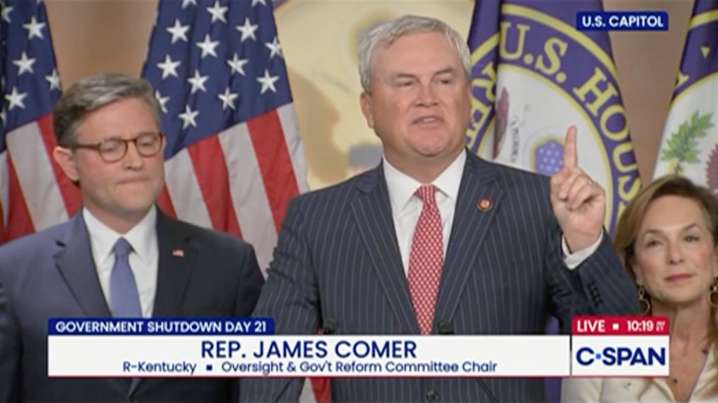 Huh? Comer Tries to Clear Trump By Citing Ex-Cabinet Member Who Cut Epstein Deal