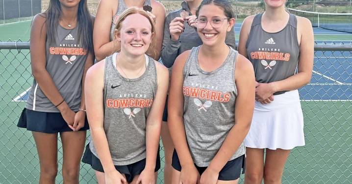 Cowgirl JV Tennis placed fourth at NCKL Tournament