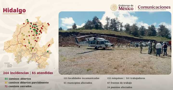 Gobierno Federal atiende todos los frentes por emergencia de lluvias.