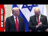 Trump Greeted by Huge Standing Ovation and Trump Hats at the Knesset