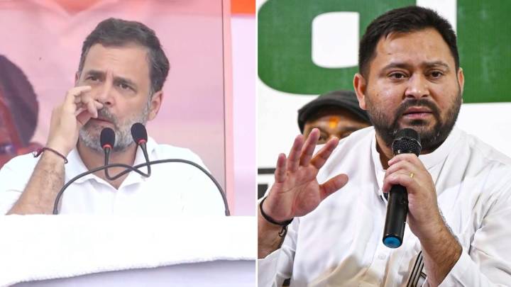 ‘No Outsider, No Remote Control’: Rahul Gandhi, Tejashwi Yadav Slam NDA At Joint Bihar Rally