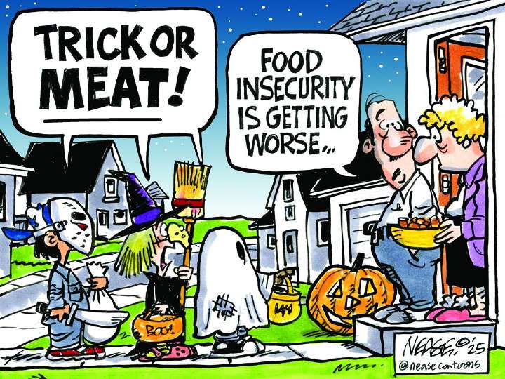 Steve Nease cartoon, October 24, 2025