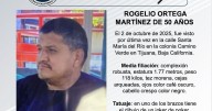 Se busca a Rogelio Ortega Martínez de 50 años
