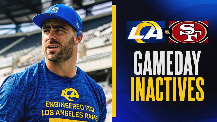 Tyler Higbee and Rob Havenstein among Rams' inactives for Week 5 vs. 49ers on Thursday Night Football