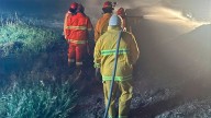 Un incendio en un depósito de algodón generó alarma en Los Juríes