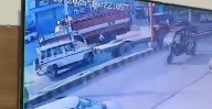 Roorkee Accident Video: Biker Killed After Car Door Opens Suddenly, Truck Runs Over Him