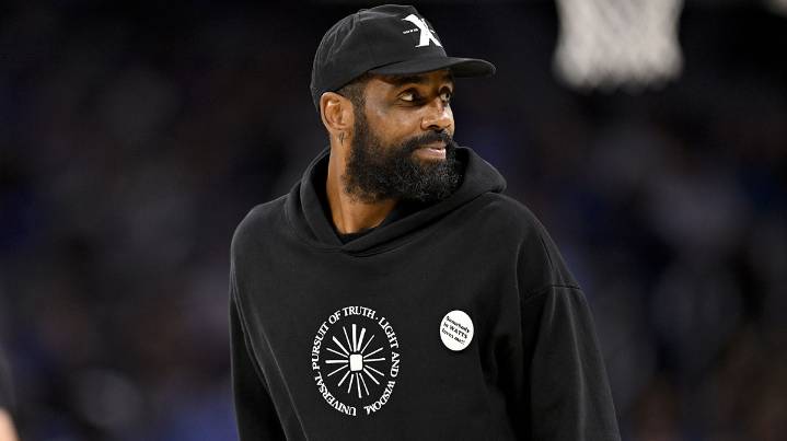 Watch Kyrie Irving back on the court, but he’s not playing basketball