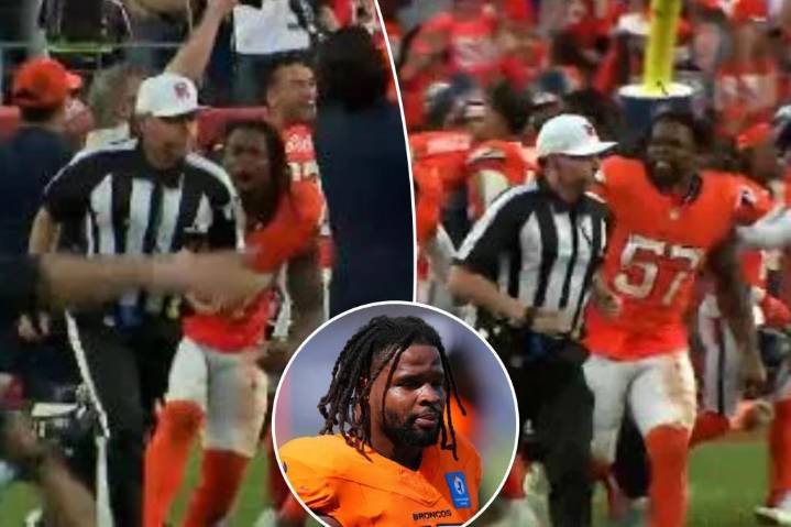 Broncos' Dre Greenlaw suspended for threatening referee after thrilling win over Giants