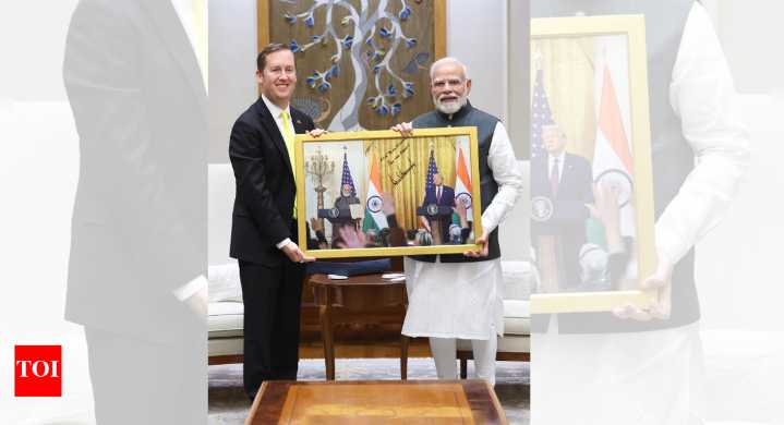 'Mr PM, you are great': US ambassador-designate gifts Trump-signed portrait to PM Modi — See pic